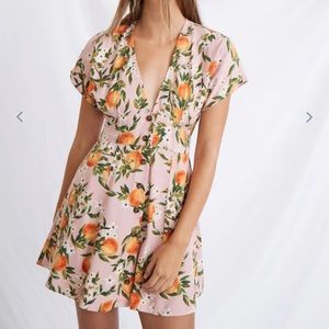 Marine Layer Camila Dress in Orange Print